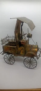 VINTAGE - LARGE - MODEL T Truck Steampunk Folk Art Scrap Metal Sculpture! 1975 - Picture 1 of 8