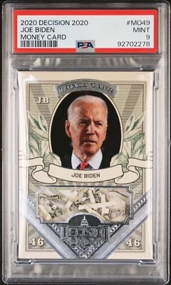 Decision 2020 Ser 1 MONEY CARD SHREDDED US CURRENCY #MO49 Joe Biden Pop 1! - Image 1 of 2