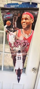 2009 LEBRON JAMES KING SIZE MVP PENNANT 17X40 MVP CLEVELAND CAVALIERS - Picture 1 of 10
