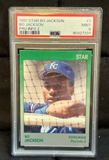 1991 Star Bo Jackson Pro Info #7 PSA 9 ( POP 3, 6 Higher 10s )