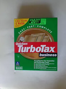 Intuit TurboTax Business for Tax Year 2001(New!Factory sealed retail box) - Picture 1 of 4