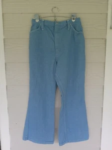 Vintage Women's Misses 70's Wrangler Bell Bottoms Denim Jeans Vtg Sz 18 USA - Picture 1 of 13