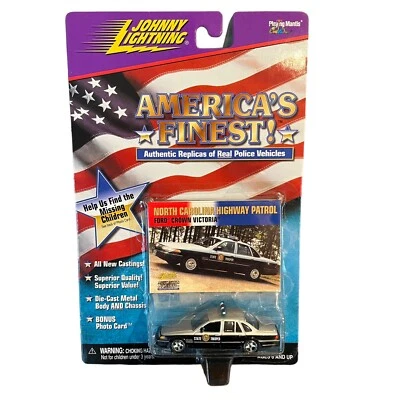 Johnny Lightning AMERICA'S FINEST Ford Crown Victoria  NORTH CAROLINA HWY PATROL - Image 1 of 4