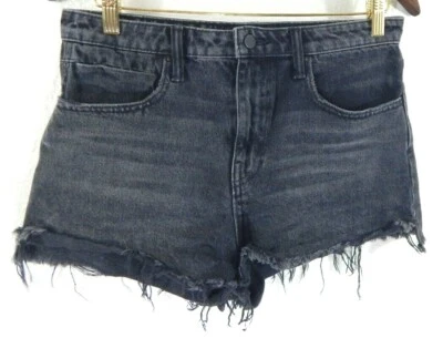 Denim X Alexander Wang Women's 28 6 Jean Shorts Bite Black High Rise Cutoff EUC - Image 1 of 4