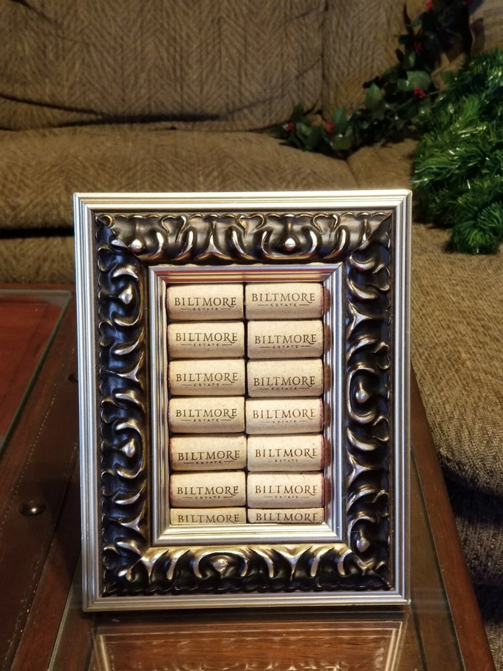 BILTMORE ESTATE WINE CORK BULLETIN BOARD WALL MESSAGES -7 1/2" X 9 1/2" HANDMADE - Image 1 of 1
