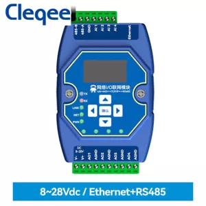 4AI+ 4AO RS485 Etherent Switch 4 Port Value ModBus TCP RTU I/O Networking Module - Picture 1 of 6