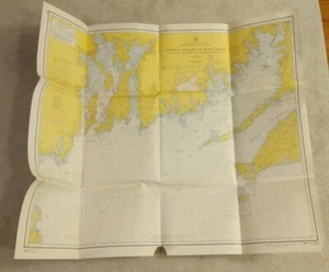 1959 Sound Chart #1210 Martha’s Vineyard To Block Island - 6th Edition - Picture 1 of 6