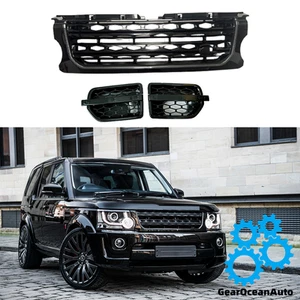 3PCS Front Grille Mesh Side Vent Fits For Land Rover Discovery 4 LR4 2014-2016 - Picture 1 of 6