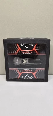 CALLAWAY DIABLO TOUR & TITANIUM MAX DISTANCE 2  BOXES OF 3 BALLS w/divot repair - Image 1 of 4