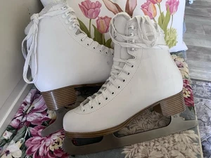 🌷 Soft Skate By Jackson Fleece Lined Ice Skates Women's Size 9 VERY NICE - Picture 1 of 12
