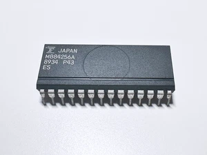 1X MB84256A Fujitsu CMOS Static RAM 256K SRAM 32Kx8 bit Memory IC DIP-28 - Picture 1 of 3