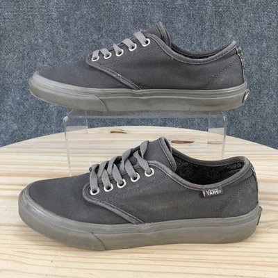 Vans Shoes Womens 7.5 Atwood Sneakers Gray Canvas Lace Up Low Top Comfort TB4R - Image 1 of 4