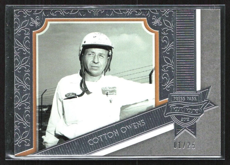 Cotton Owens 2012 Press Pass Fanfare Silver /25 A #92 - Image 1 of 3