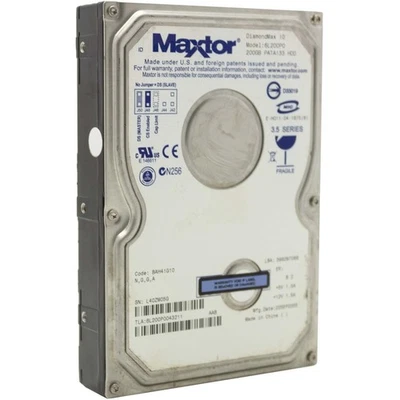 Hard Disk HDD IDE PATA 3.5" 200GB Maxtor 6L200P0 Computer D Refurbished - Image 1 of 2