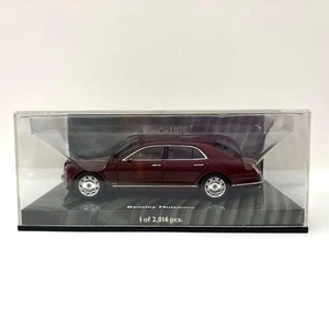 MINICHAMPS 1/43 Bentley Mulsanne Wine Red Model Car - Picture 1 of 11