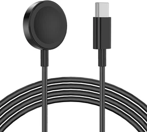 Ladekabel für Apple Watch, 1m USB C 1m Datenkabel - Schwarz - Bild 1 von 9