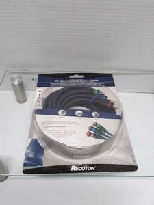 Recoton 6 ft. Component Video Cable Gold Plated New - Picture 1 of 3