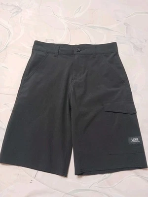VANS VANPHIBIAN*Size 14 Youth*Black Shorts*Side pocket*Button Zipper*9" Inseam  - Image 1 of 4