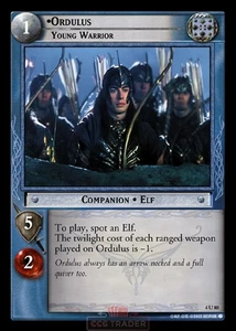 LOTR TCG 4U80 Ordulus (Young Warrior)  Two Towers - Picture 1 of 1