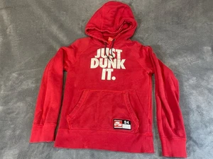 Nike Hoodie Mens X Small Sweatshirt Just Dunk It Red Performance XS 94 - Picture 1 of 10