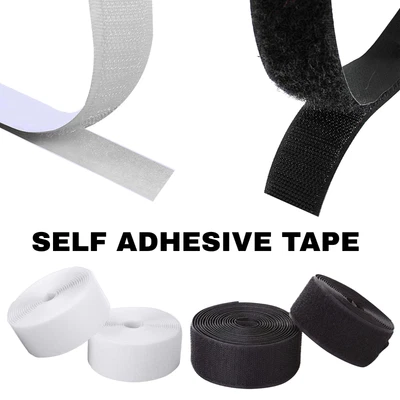 YKK Klettband Befestigung Band Nylon Selbstklebend Haftend Zurück Fastener Rolle - Bild 1 von 4