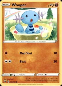 Pokemon - 2x Wooper #083/185 - SWSH04: Vivid Voltage Common - Bild 1 von 2