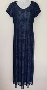 Maxi Vestido De Colección My Michelle Mujeres Y2K Malla Superpuesta Talla S Capricho Floral Hada - Imagen 1 de 15