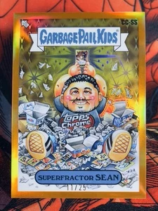 2024 Topps Chrome Garbage Pail Kids Superfractor Sean Orange Refractor /25 CC-SS - Picture 1 of 2