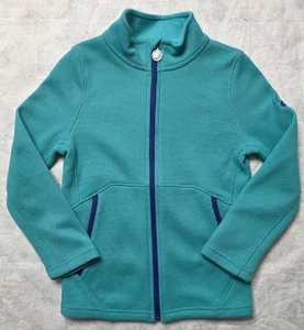 Spyder Jacket Girls M 10/12 Blue Full Zip Endure Coat Long Sleeve Fleece Outdoor - Picture 1 of 9