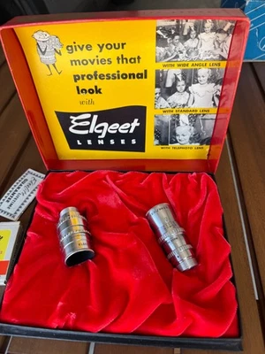 Elgeet Camera Lens x2 Case Sleeve 6.5 Wide Angle +1 1/2" CineTel Ednalite Filter - Image 1 of 4