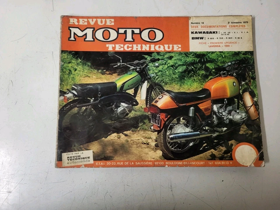Revue Technique Moto Kawasaki Ks 125/BMW R60/75 R90 - Photo 1/1