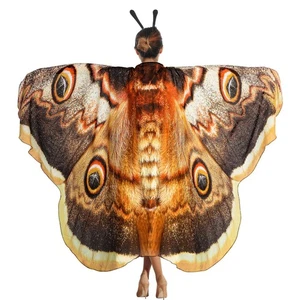 Yinder 2 Stück Halloween Mottenflügel Kostüm Schmetterling Schal Mottenflügel Cape Kosten... - Bild 1 von 6