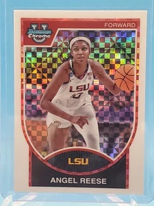 2023-24 Bowman University Chrome: 2007-08 Bowman X-Fractor #07B-11 Angel Reese - Picture 1 of 2