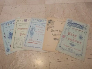 1908.lot de 5 programmes de fetes casino Luchon (Pyrenees). - Bild 1 von 9