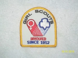 Girl Scouts Involved Since 1912 Embroidered Patch - 1970's - NEW - Picture 1 of 2