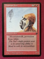 Magic The Gathering LEGENDS MOUNTAIN YETI single red card MTG