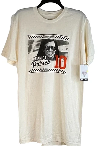 NWT Danica Patrick # 10 Stewart-Has Racing T- Shirt 100% Cotton Adult Size Large Cover