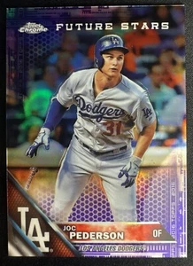 Joc Pederson 2016 Topps Chrome #58 Future Stars Purple Refractor #’d 047/275 - Picture 1 of 2