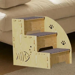 Pet Dog Stair Ladder 3 Steps Climbing Non Slip Pet Supplies Puppy Stair Pet - Picture 1 of 7