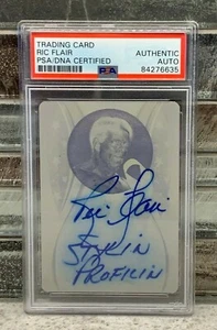 100 % PSA Authentic Auto 2013 Leaf Sports Heroes Druckplatte 1/1 RIC FLAIR #RF1  - Bild 1 von 3