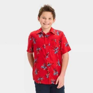 Boys' Marvel Spider-Man Short Sleeve Graphic T-Shirt - Red S - Picture 1 of 1
