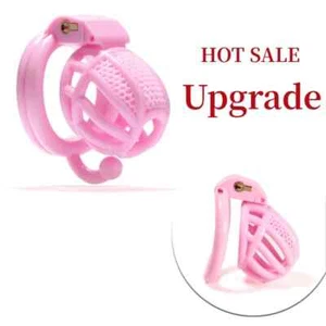 New Mini Male Chastity Device Slave Curved Lock Ring,Men Cuckold Lock Cage - Picture 1 of 36