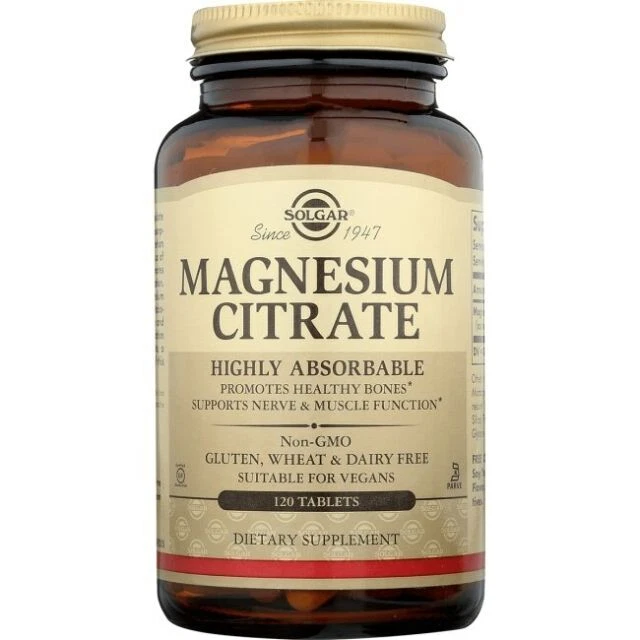 Solgar Magnesium Citrate Tablet -‎12 Count (30200)