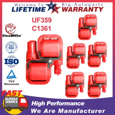 Paquete de 6 bobinas de encendido para Chrysler Crossfire V6 2004 2005 2006-2008 3,2 L UF359 Foto 1 de 4