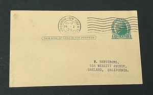 1933 US POSTAL CARD GENOVA - NEW YORK CONTE SAVOIA ! ITALY SHIP POSTAL CARD L@@K - Picture 1 of 3