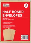 C4 Half Board Back Envelopes - 324 X 229 mm, Peel and Seal (Pack of 3)