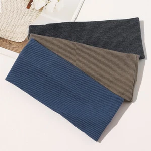Women Headband Makeup Elastic Hair Bands Ribbed Knitted Warm Head Wrap Soft - Foto 1 di 22
