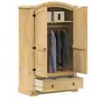 Wardrobe Organiser Closet Clothes Storage Solid Wood Pine vidaXL