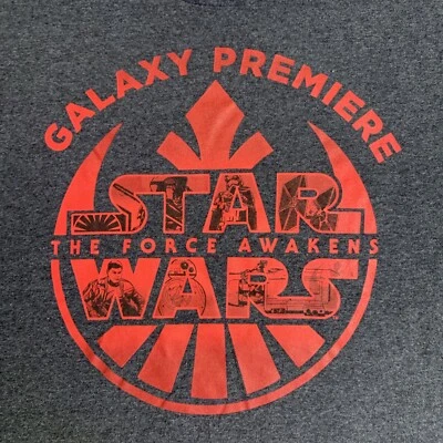 Camiseta RARA Star Wars O Despertar da Força 2015 Galaxy Premiere M Edição Limitada - Imagem 1 de 4