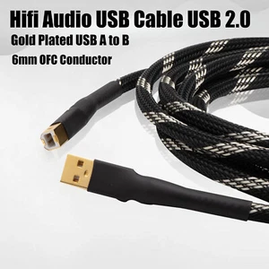 HIFI Audio Data Influx 2.0 Audiophile USB A-B DAC Cable Professional Type A to B - Picture 1 of 11